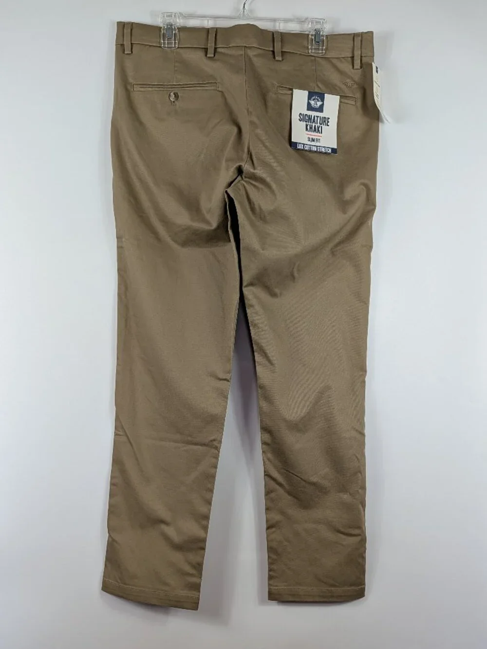 Dockers Signature Khaki Slim Fit 36x32 Pants Lux Cotton Stretch NWT